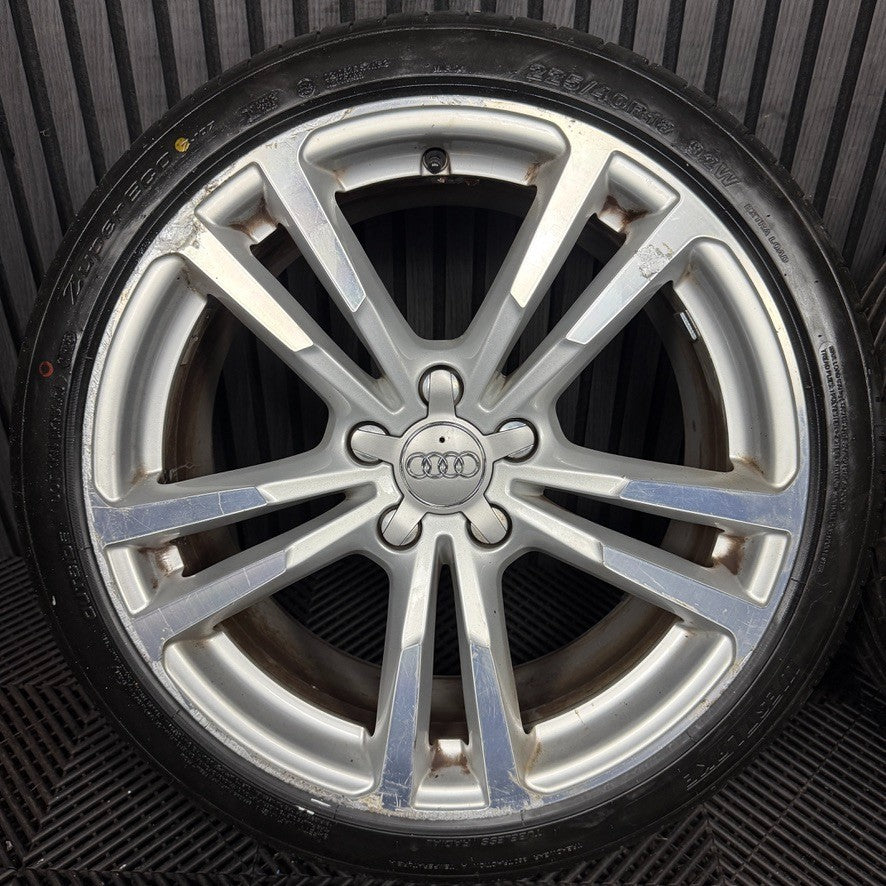 18'' Audi A3 S Line Silver Saloon Alloy Wheels Alloys Tyres 8V0601025BC Genuine
