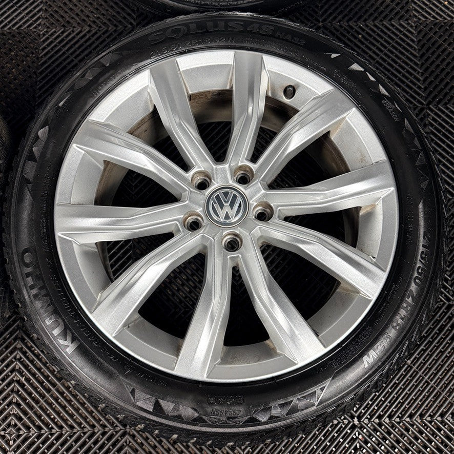18" VW T-Roc Grange Hill Silver Alloy Wheels Tyres Alloys 2GA601025D Genuine