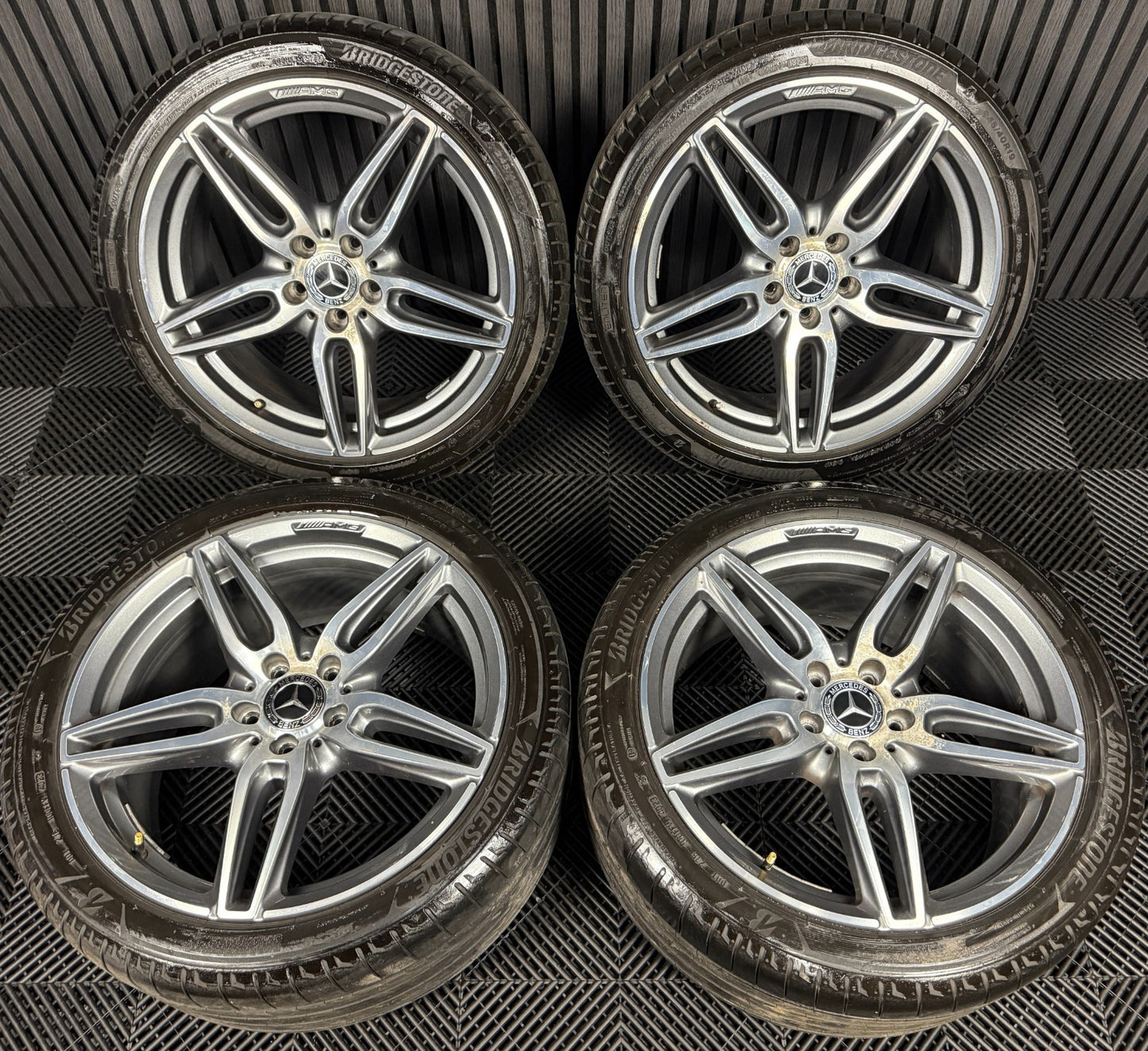 19'' GENUINE MERCEDES AMG E CLASS W213 ALLOY WHEELS SPORT BRIDGESTONE TYRES