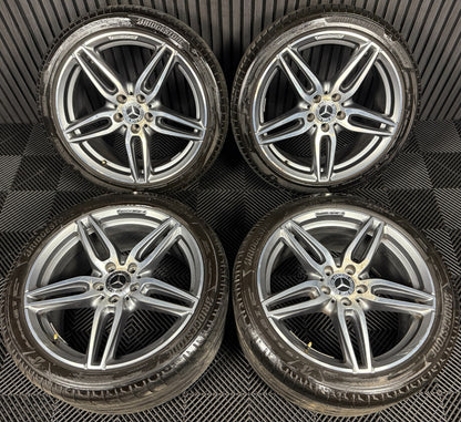 19'' GENUINE MERCEDES AMG E CLASS W213 ALLOY WHEELS SPORT BRIDGESTONE TYRES