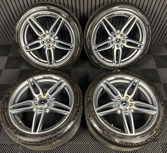 19'' GENUINE MERCEDES AMG E CLASS W213 ALLOY WHEELS SPORT BRIDGESTONE TYRES