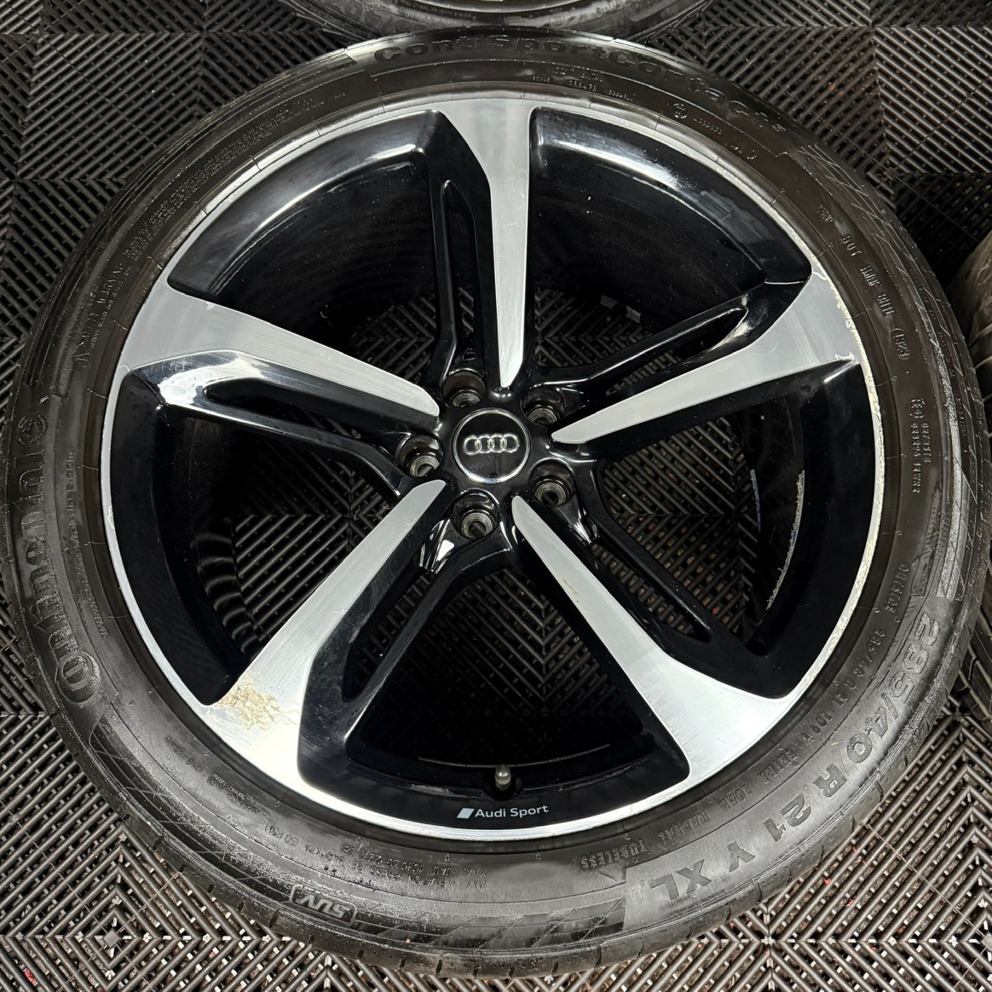 21'' GENUINE AUDI Q7 S LINE RS GREY DC ALLOY WHEELS ALLOYS TYRES 4M0601025S