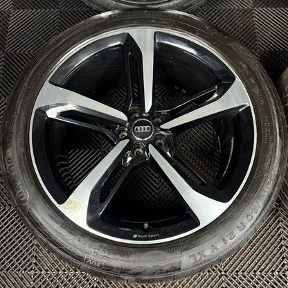 21'' GENUINE AUDI Q7 S LINE RS GREY DC ALLOY WHEELS ALLOYS TYRES 4M0601025S