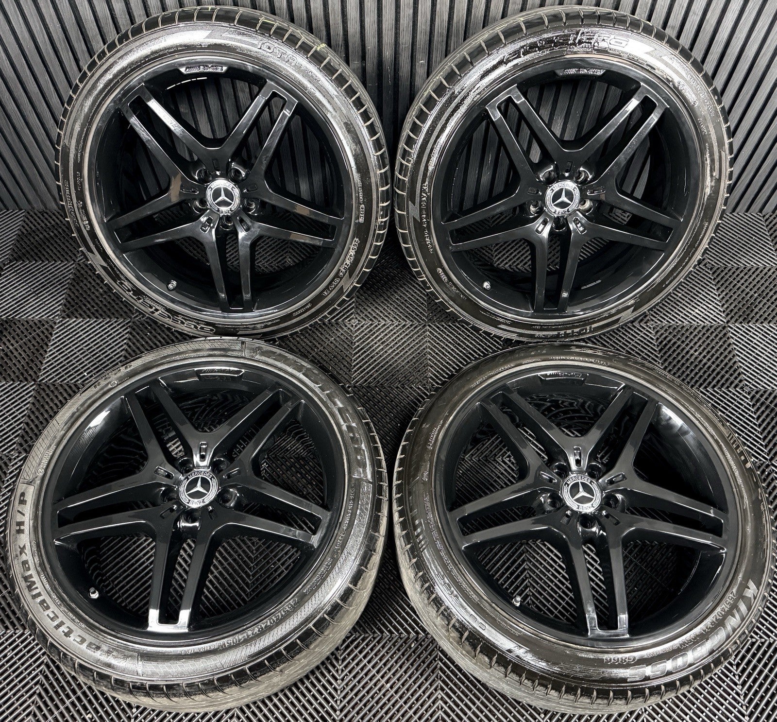 21” Mercedes AMG ML GLE Black Alloy Wheels Tyres W166 Genuine A1664012102