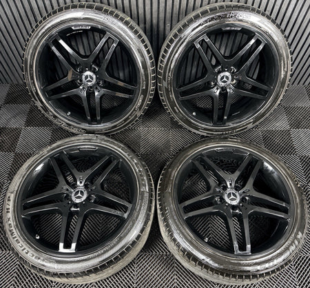 21” Mercedes AMG ML GLE Black Alloy Wheels Tyres W166 Genuine A1664012102