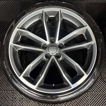19'' GENUINE AUDI A5 S LINE S5 ALLOY WHEELS ALLOYS TYRES 8W0601025DF