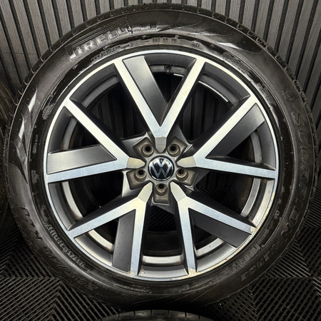 20'' GENUINE VW TOUAREG BRAGA ALLOY WHEELS ALLOYS TYRES Q7 5X112 760601025R