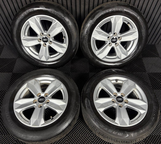 15'' GENUINE AUDI A1 5 SPOKE ALLOY WHEELS ALLOYS TYRES 82A601025