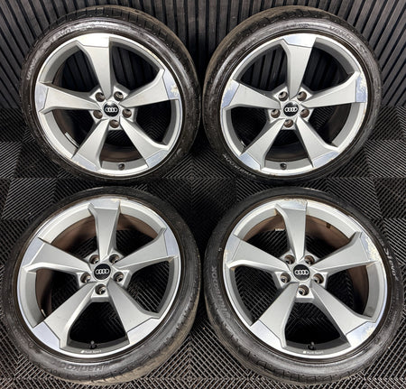 19'' Audi A4 S Line Black Edition B8 B9 Rotor Wheels Alloys 8W0601025CG Genuine