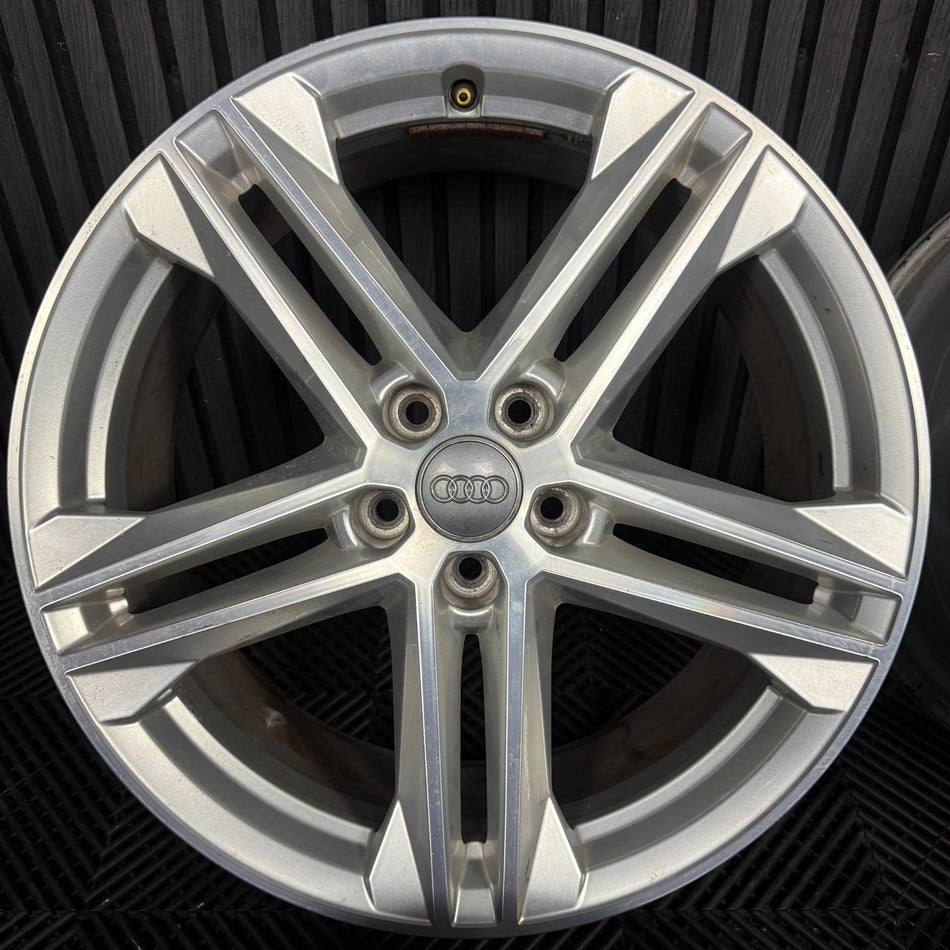 19'' GENUINE AUDI Q5 5 DOUBLE SPOKE S LINE ALLOY WHEELS 5X112  80A601025G