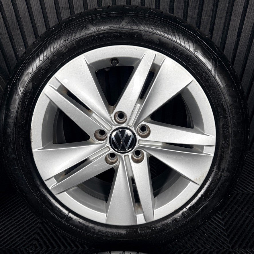 16’’ VW Golf Mk8 Norfolk Mk7 Mk6 Alloy Wheels Tyres 5H0601025 Genuine