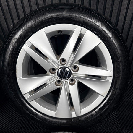16’’ VW Golf Mk8 Norfolk Mk7 Mk6 Alloy Wheels Tyres 5H0601025 Genuine