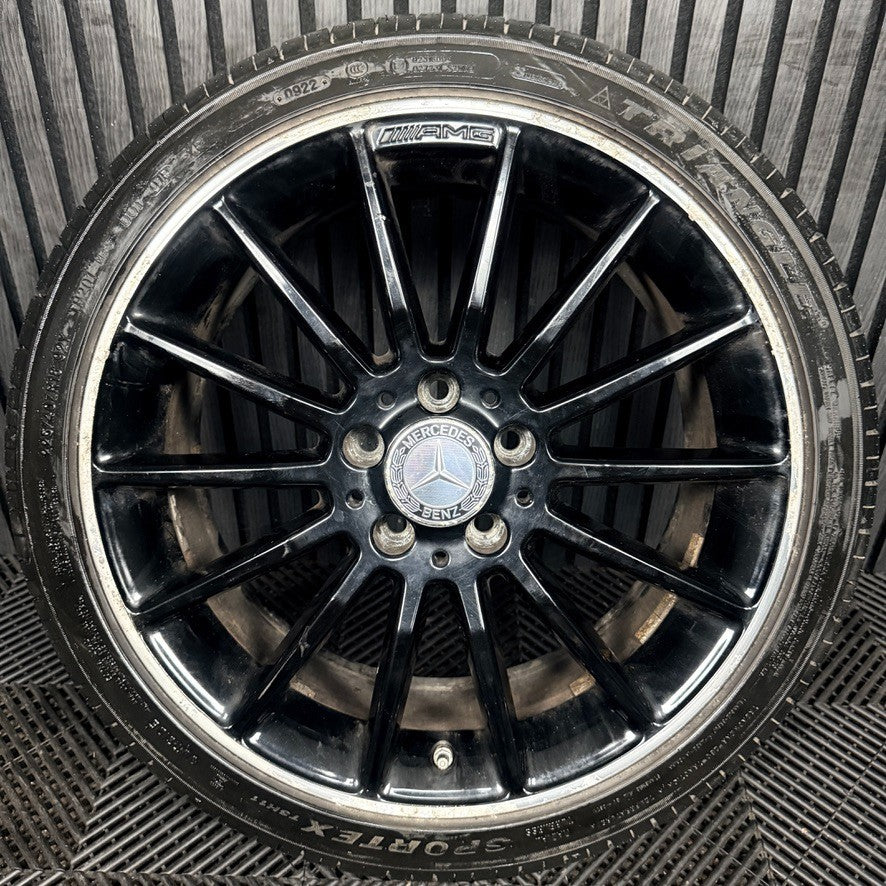 1X 18'' Mercedes AMG A Class CLA W176 Black Alloy Wheel Tyre A1764010200 Genuine