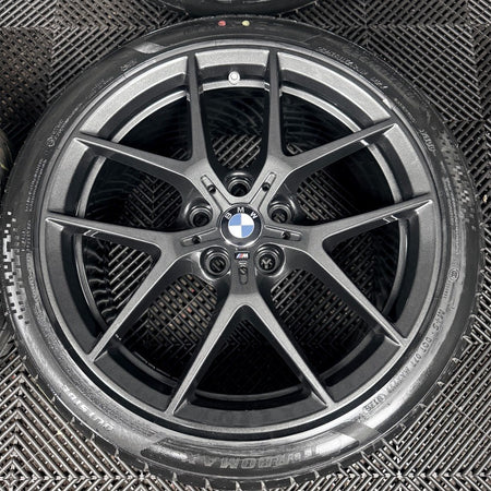 18'' BMW 1 Series 554 Grey M Sport 2 F40 F44 Alloy Wheels Tyres 8092353 Genuine