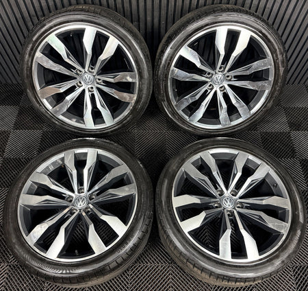 20'' VW Tiguan R Line Suzuka Grey Dc Alloy Wheels Tyre Alloys 5NA601025G Genuine