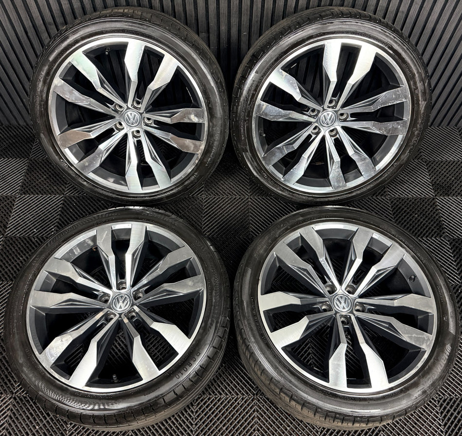 20'' VW Tiguan R Line Suzuka Grey Dc Alloy Wheels Tyre Alloys 5NA601025G Genuine
