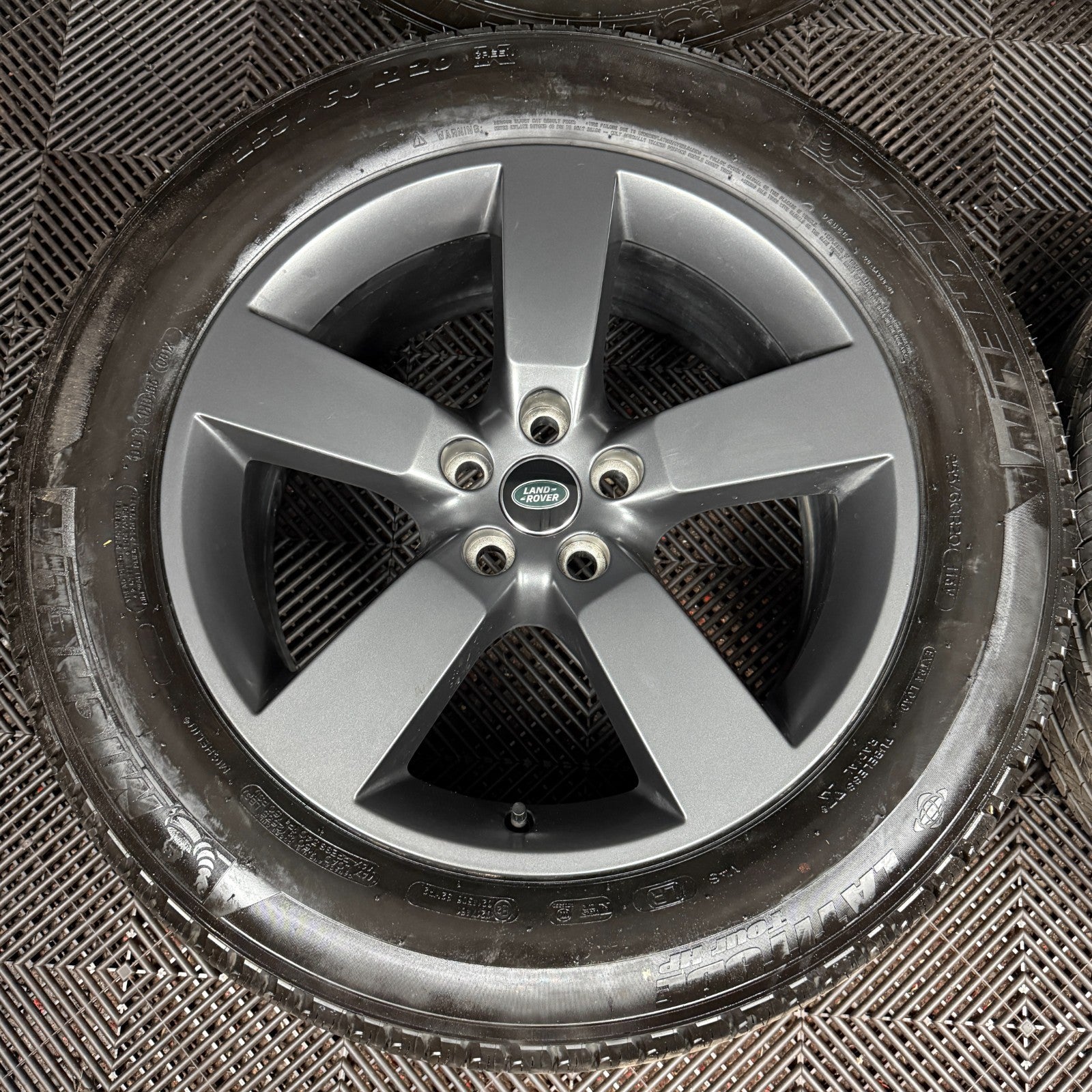 20'' GENUINE LAND ROVER DEFENDER 5 SPOKE GREY 5098 ALLOY WHEELS TYRES ALLOYS