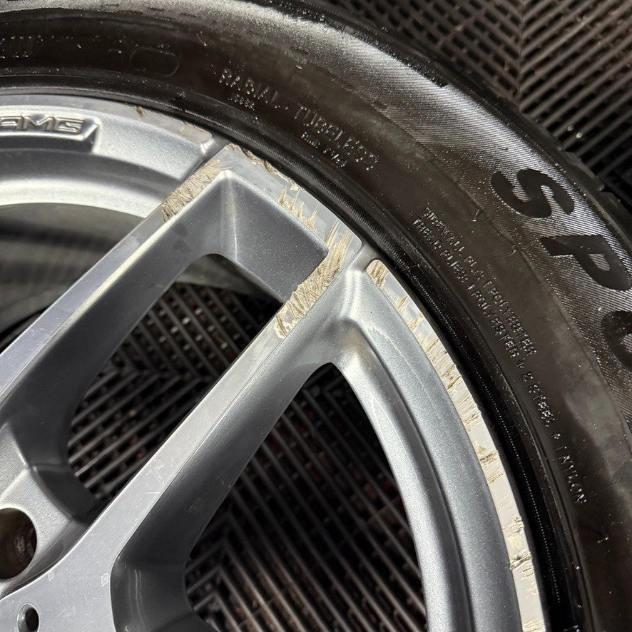 19'' GENUINE MERCEDES AMG GLC GREY DC SPORT ALLOY WHEELS TYRES 5X112