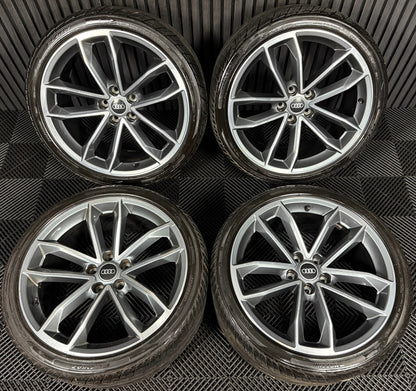 19'' GENUINE AUDI A5 S LINE S5 ALLOY WHEELS ALLOYS TYRES 8W0601025DF