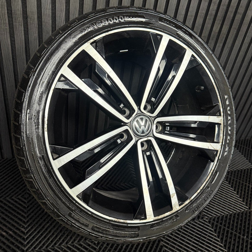 1X 18'' GENUINE VW GOLF GTD SEVILLE GT GTI MK7 ALLOY WHEEL TYRE 5G0601025CM