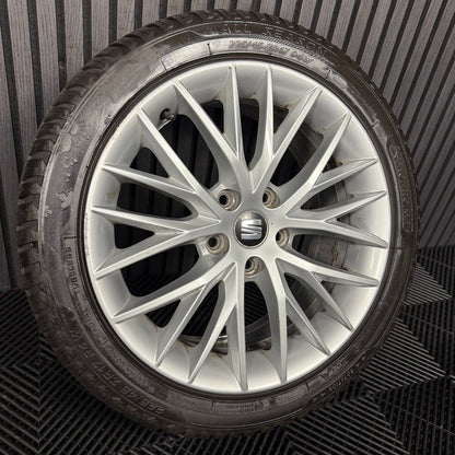 1X 17'' GENUINE SEAT LEON FR MK3 ALLOY WHEEL TYRE SINGLE SPARE 5F0601025H