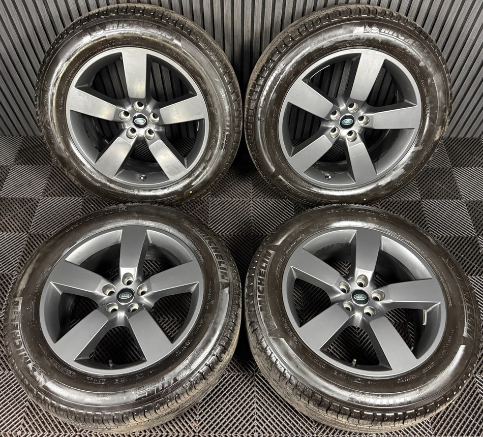20'' GENUINE LAND ROVER DEFENDER 5 SPOKE GREY 5098 ALLOY WHEELS TYRES ALLOYS