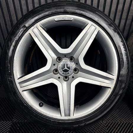 19'' AMG Mercedes GLA Silver 5 Spoke Wheels Tyres Alloys A156401600 Genuine