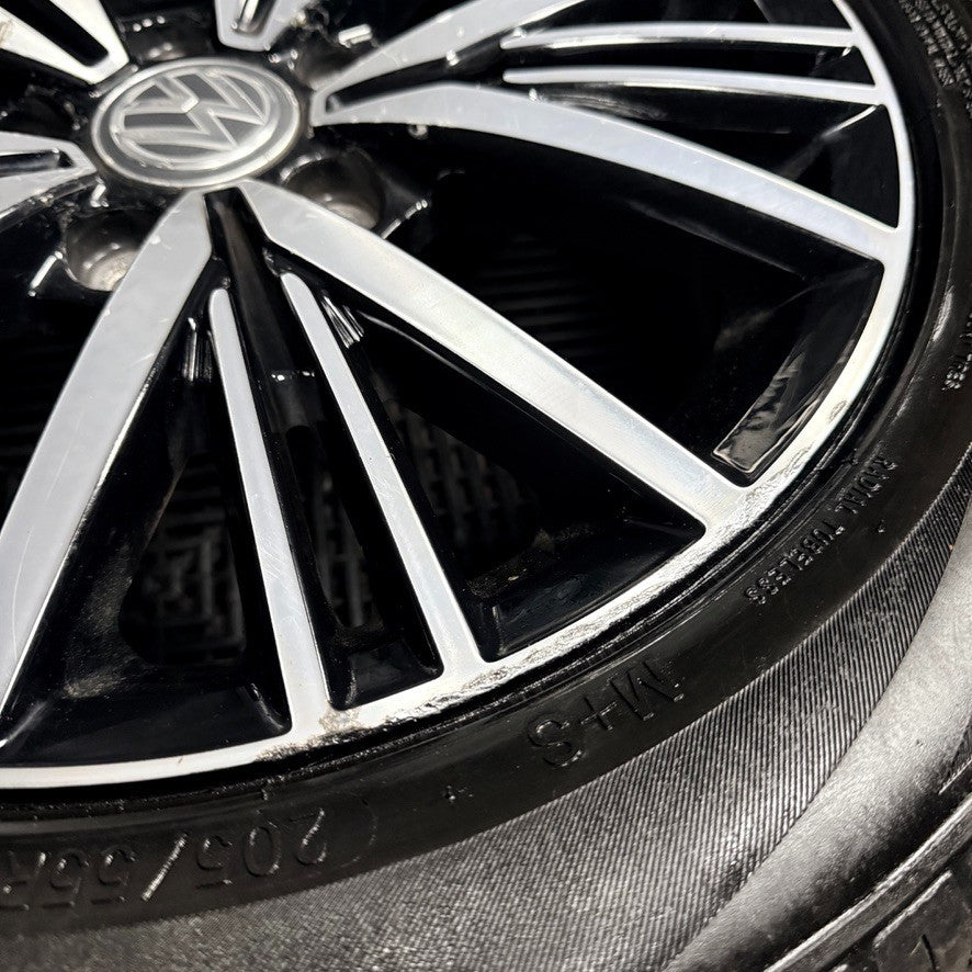 16'' VW Golf Mk7 Linas Mk8 Mk6 Alloy Wheels Tyres Alloys 5G0601025CD Genuine