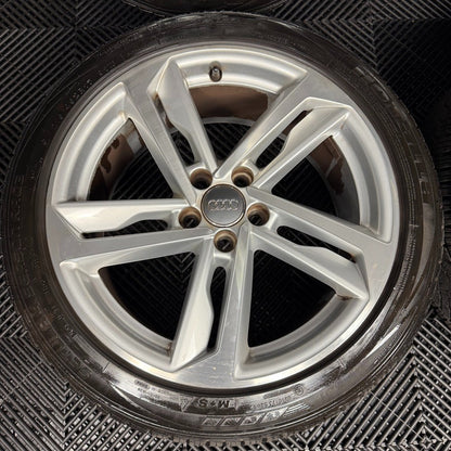 17'' GENUINE AUDI A1 S LINE NEW MODEL ALLOY WHEELS ALLOYS TYRES 82A601025K