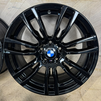 19" GENUINE BMW 3 SERIES 403 BLACK M SPORT F30 F31 F32 E90 E92 ALLOY WHEELS