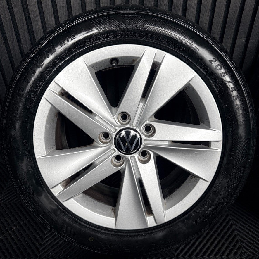 16’’ VW Golf Mk8 Norfolk Mk7 Mk6 Alloy Wheels Tyres 5H0601025 Genuine