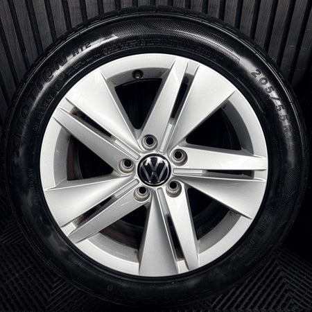 16’’ VW Golf Mk8 Norfolk Mk7 Mk6 Alloy Wheels Tyres 5H0601025 Genuine