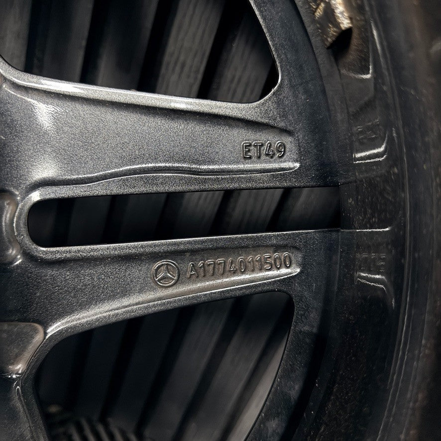 1X 18'' AMG Mercedes A Class CLA W177 Sport Alloy Wheel Tyre A1774011500 Genuine