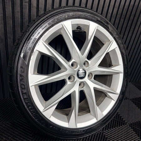 1X 18'' Seat Leon FR Performance MK3 Alloy Wheel Tyre Single Genuine 5F0601025AA