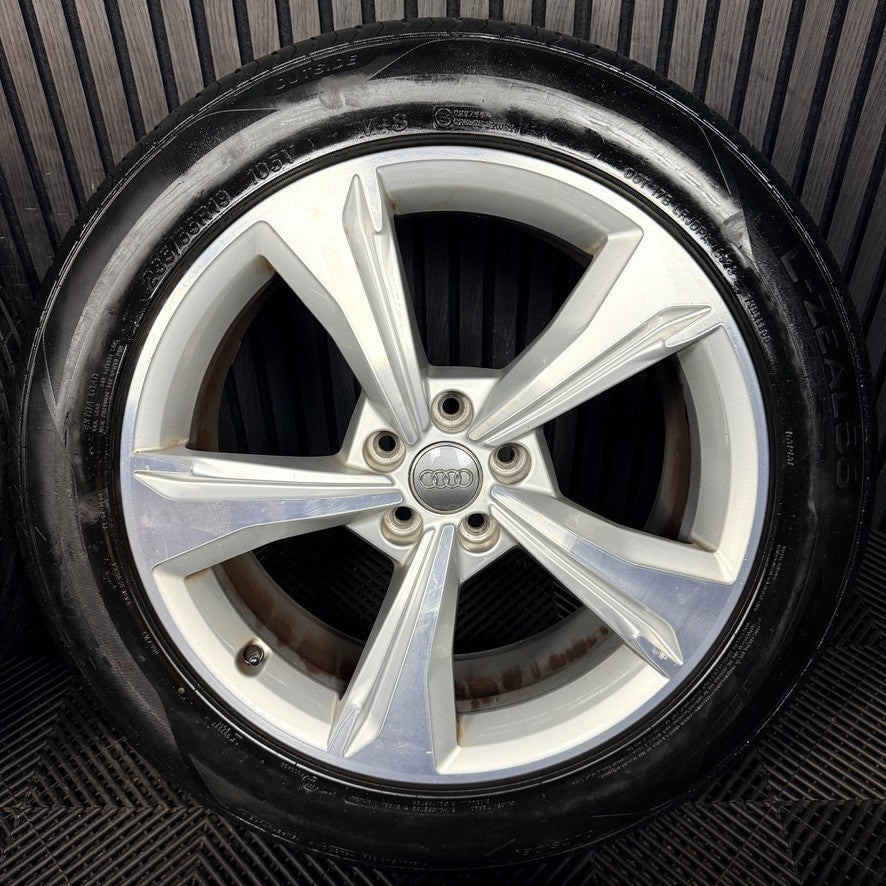19" Audi Q5 5 Spoke S Line Alloy Wheels Tyres 5X112 Speedline 80A601025E Genuine