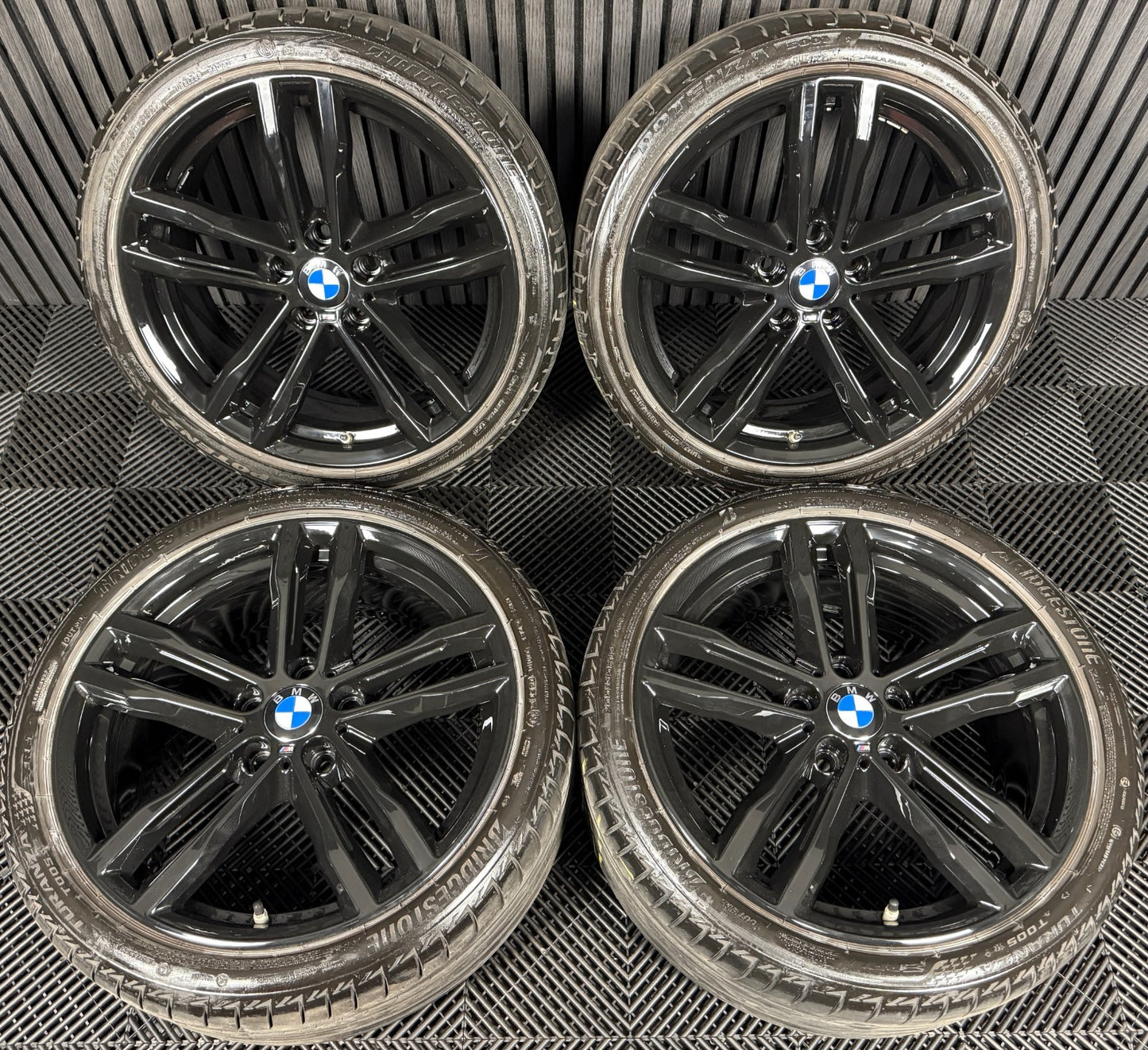 19" GENUINE BMW 3 SERIES 704 BLACK M SPORT F30 F31 F32 E90 E92 ALLOY WHEEL TYRES