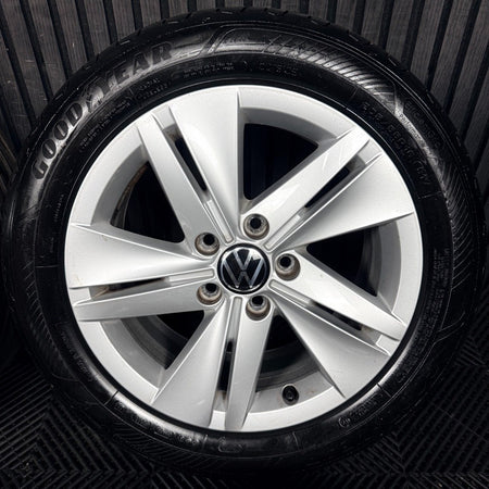 16’’ VW Golf Mk8 Norfolk Mk7 Mk6 Alloy Wheels Tyres 5H0601025 Genuine