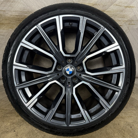 1X 20'' GENUINE BMW 7 SERIES 817M G11 G12 6 GT G32 8090097 ALLOY WHEEL REAR
