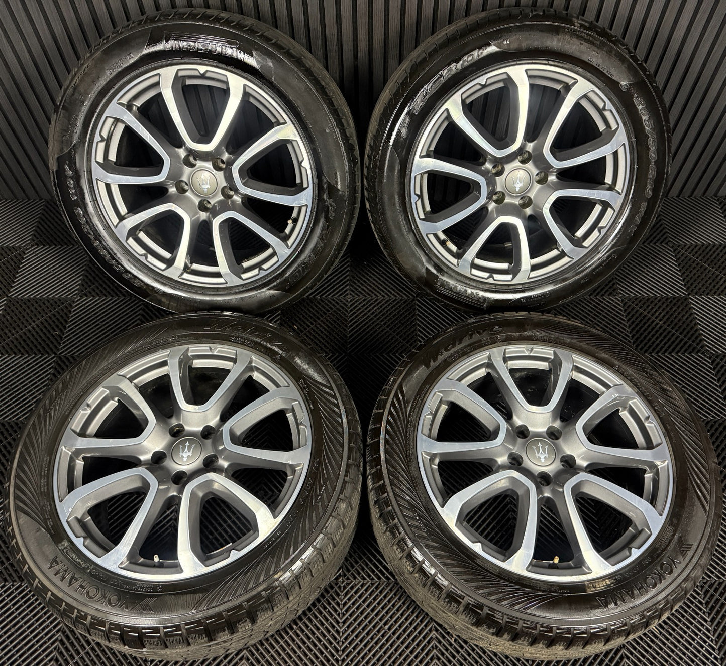 19'' GENUINE MASERATI LEVANTE D V6 ALLOY WHEELS TYRES 670044699