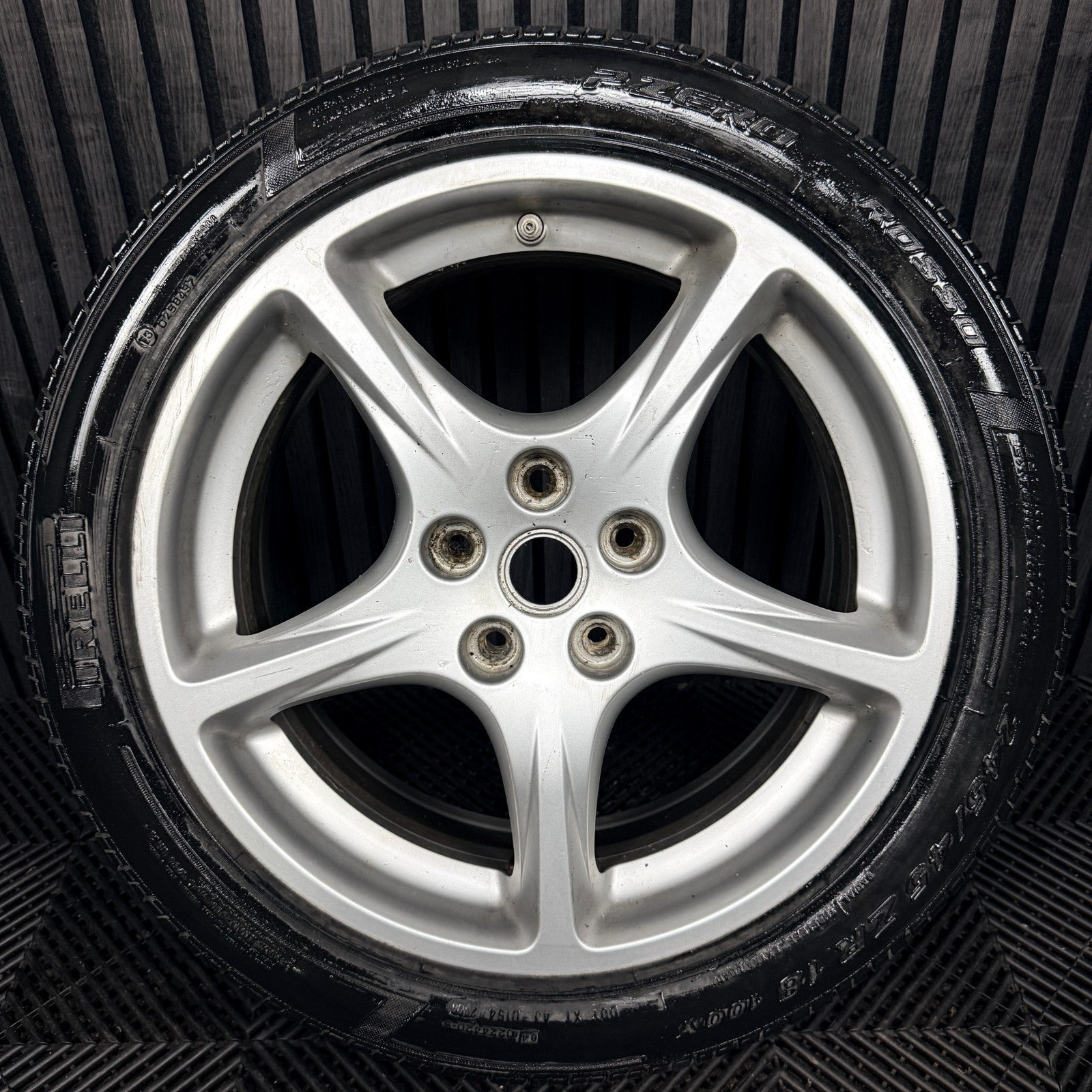 1X 18'' Ferrari 612 Scaglietti Alloy Wheel 5 Spoke Single Front 194186 Genuine