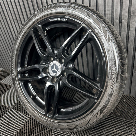 1X 18'' Mercedes AMG A Class CLA Black W176 Alloy Wheel Tyre A1764010700 Genuine