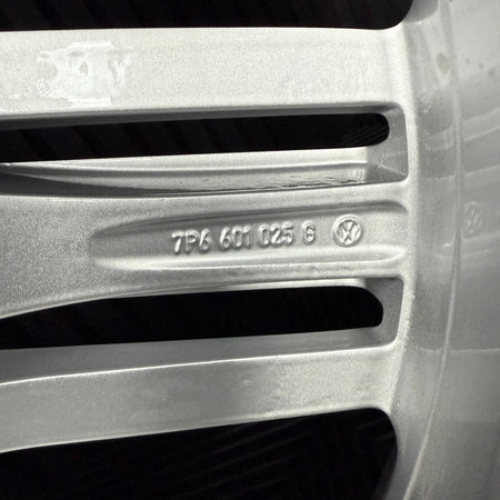 20'' GENUINE VW TOUAREG METROPOLITAN SILVER ALLOY WHEELS ALLOYS TYRES 7P6601025G
