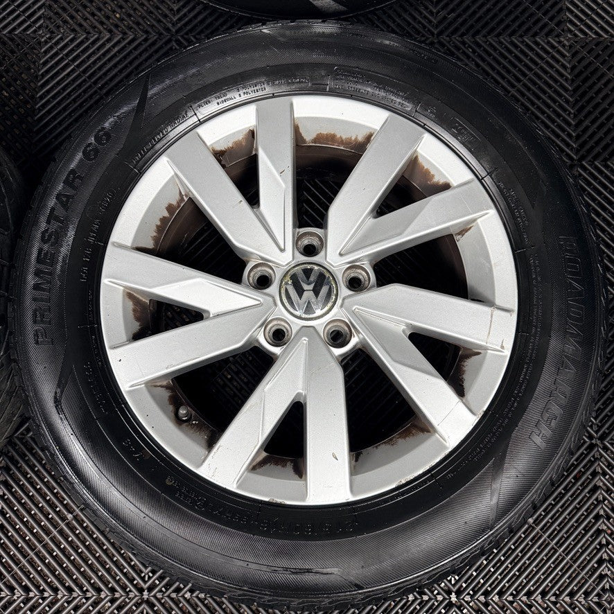 16'' VW Passat B8 Aragon Silver Alloys Wheels Tyres 3G0601025A Genuine