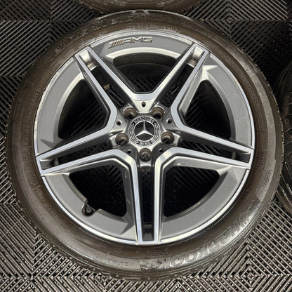 18'' GENUINE MERCEDES AMG A CLASS CLA B ALLOY WHEELS TYRES ALLOYS W177 5X112