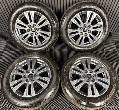 17" GENUINE FORD TRANSIT CUSTOM GREY ALLOY WHEELS TYRES MK9 2024 6X120