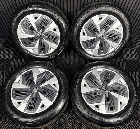 18'' Skoda Kodiaq Alloy Wheels Tyres Plastic Inserts MK2 57H601025 Genuine