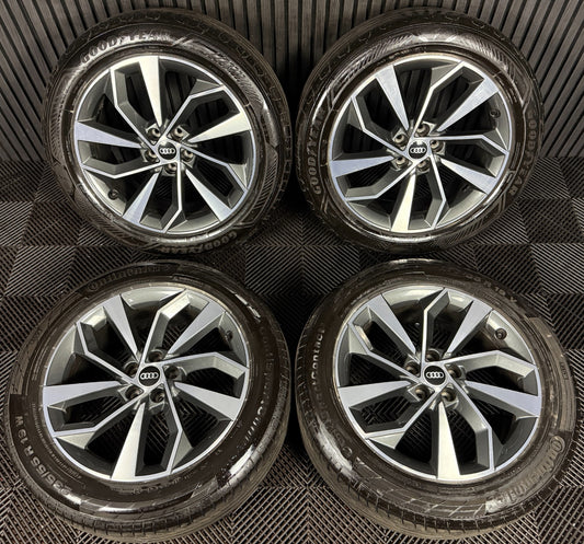 19'' GENUINE AUDI Q5 GREY DC S LINE ALLOY WHEEL TYRES 5X112 80A601025BK