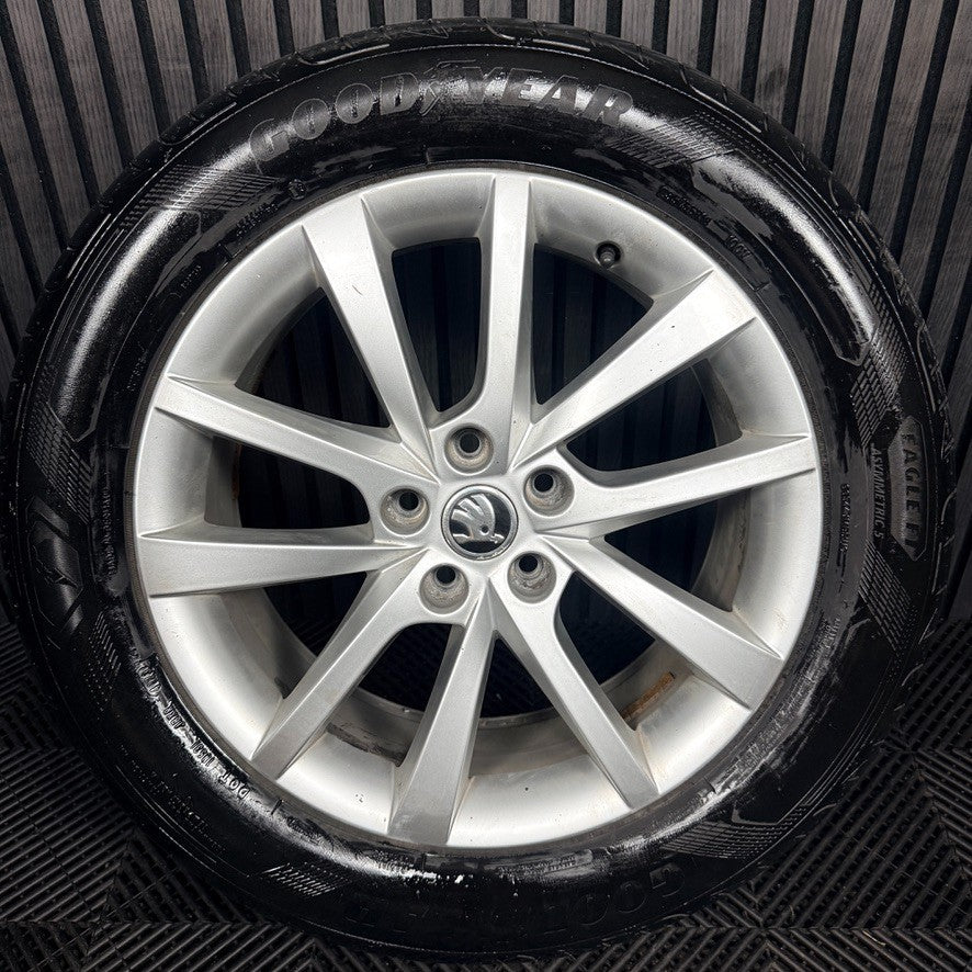 1X 18'' Skoda Kodiaq Tyre Elbrus Alloy Wheel Spare 565601025D Genuine