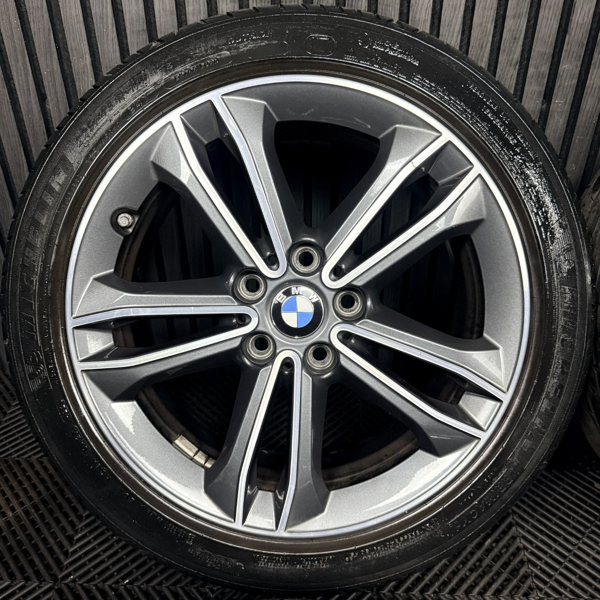17'' BMW 1 Series 2 F40 F41 F44 149 Grey DC Alloy Wheels Tyres 6856087 Genuine