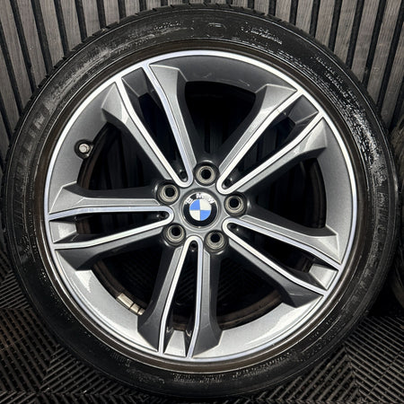 17'' BMW 1 Series 2 F40 F41 F44 149 Grey DC Alloy Wheels Tyres 6856087 Genuine